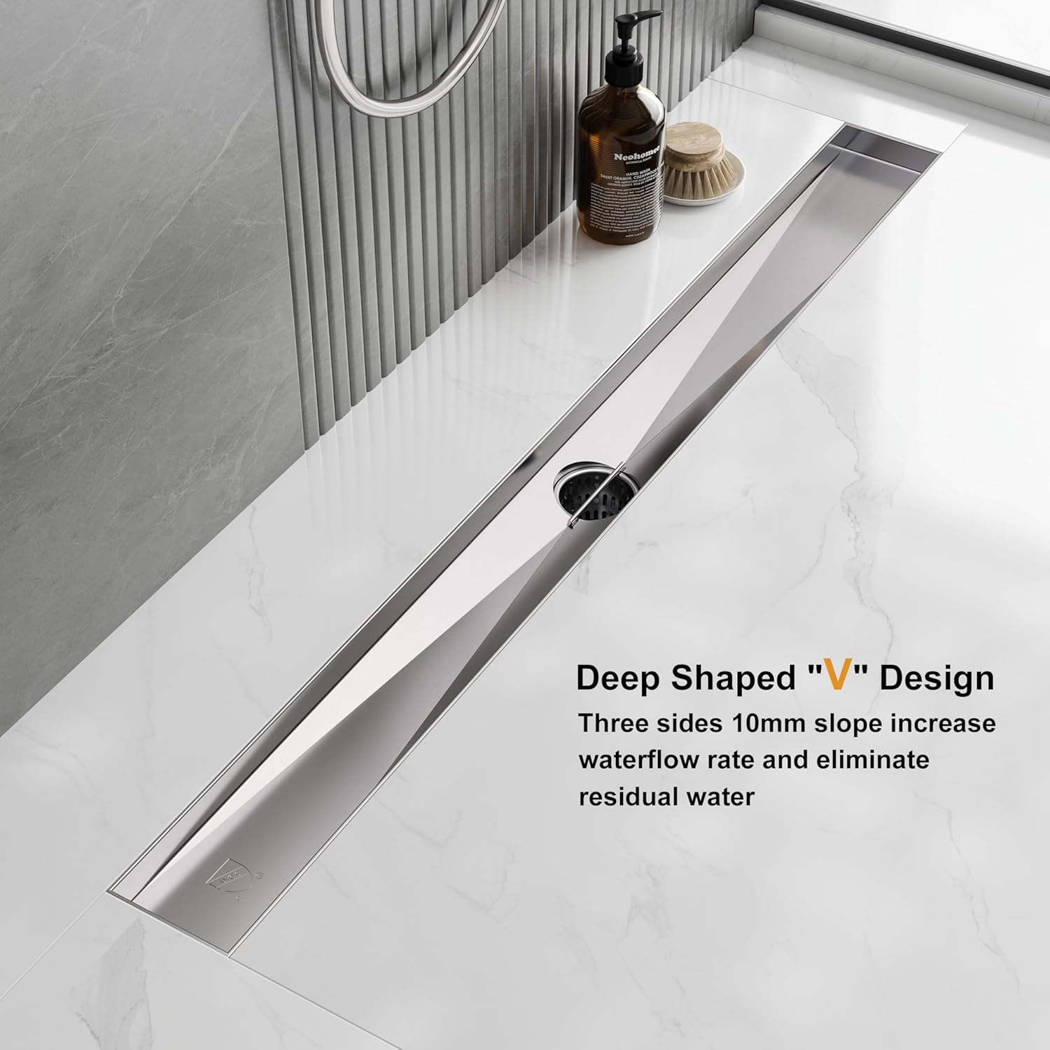 Modern Customizable 304 Stainl - огляд і ціна Linear Shower Drain Stainless 304 Tile In