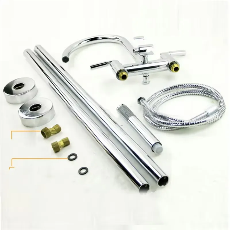 Brushed Floor Mounted Free Sta - огляд і ціна Freestanding Bathtub Filler Faucet Floor