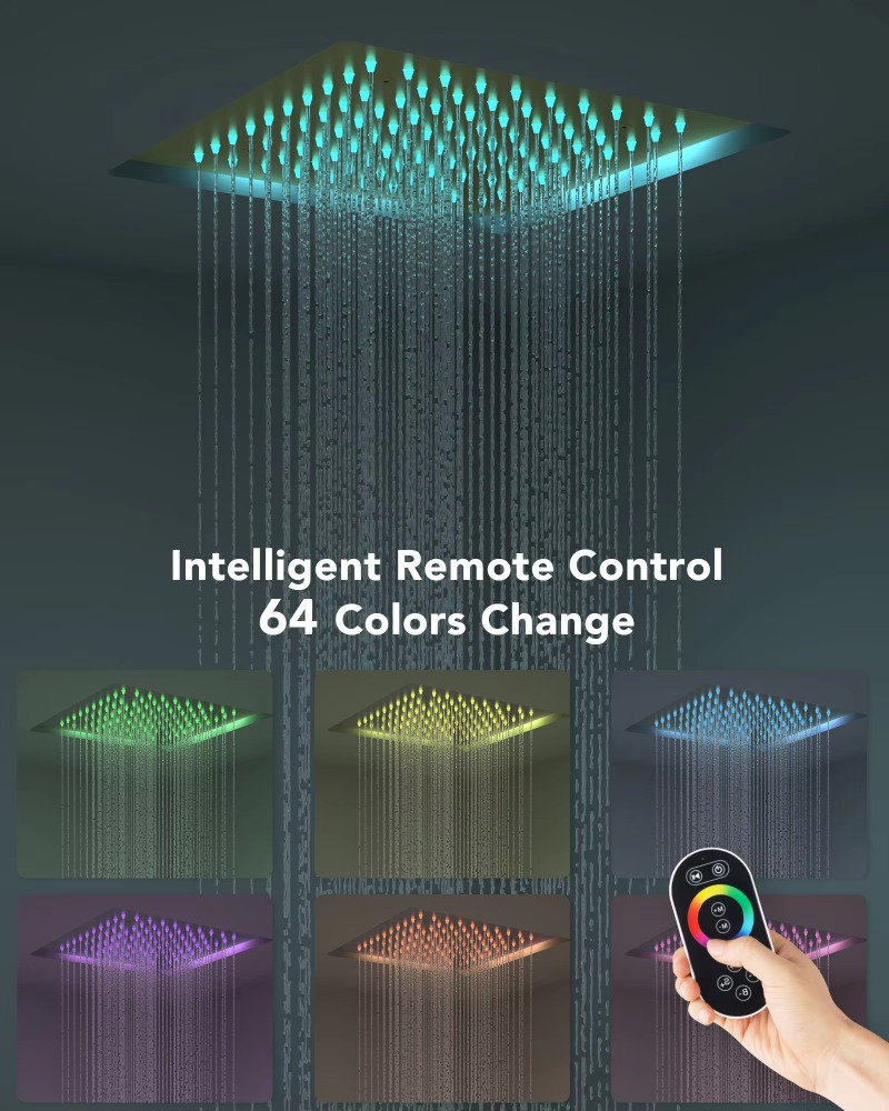 Bathroom Chrome Ceiling Mounte - огляд і ціна Concealed Thermostatic Shower System Set