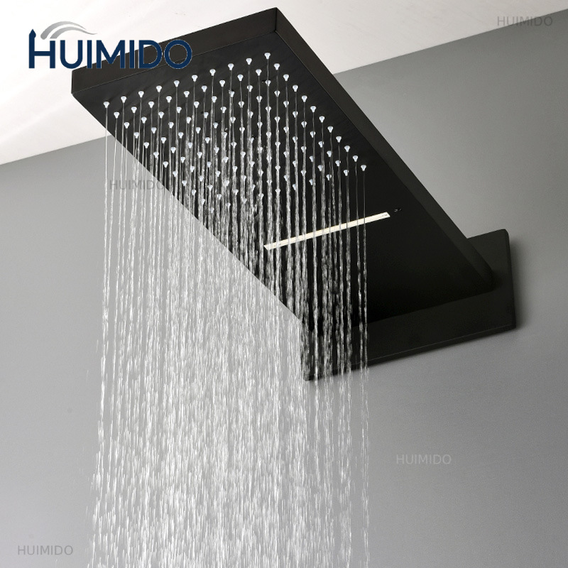Black Shower Head Rainfall Wat - огляд і ціна Led Rainfall Shower Head Waterfall