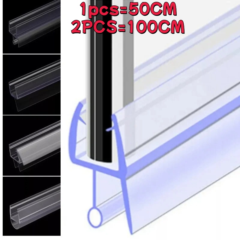 PVC Shower Screen Seal Strip 6 - огляд і ціна Shower Door Bottom Seal Strip Sweep