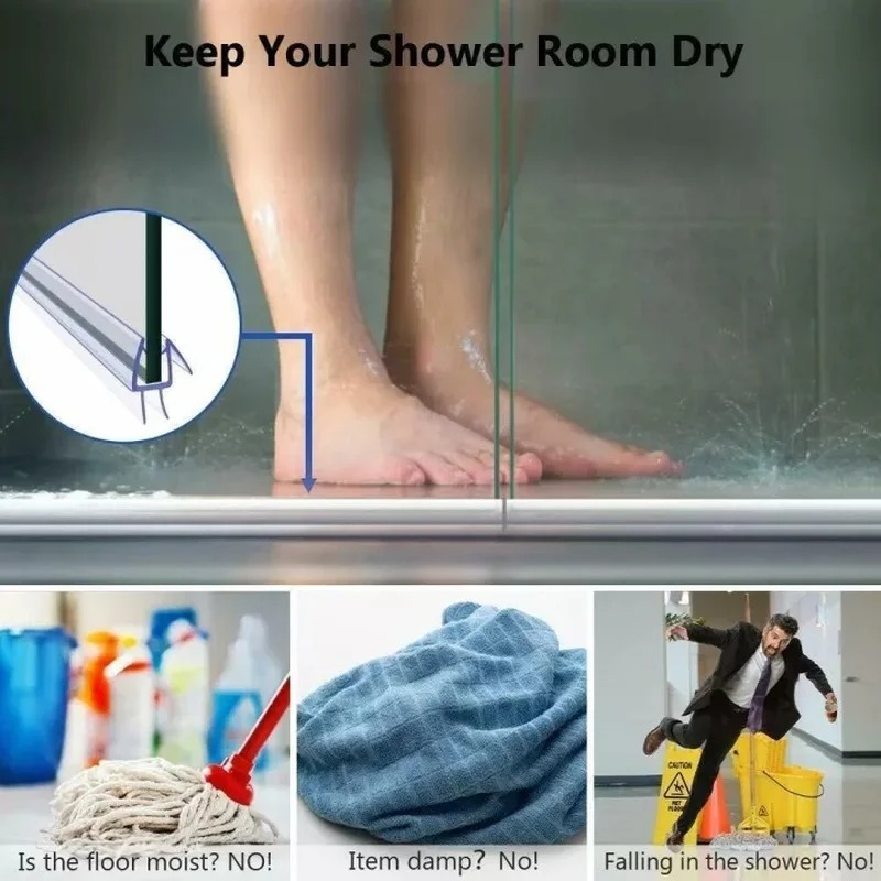 PVC Shower Screen Seal Strip 6 - огляд і ціна Shower Door Bottom Seal Strip Sweep