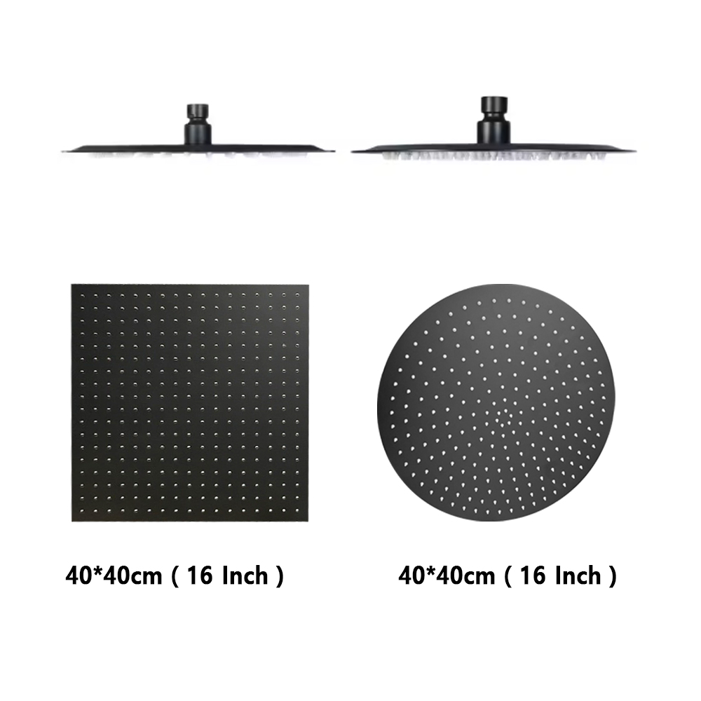 Square Round 16/20/24 Inch Bat - огляд і ціна Rainfall Shower Head Ceiling Mount 16 Inch