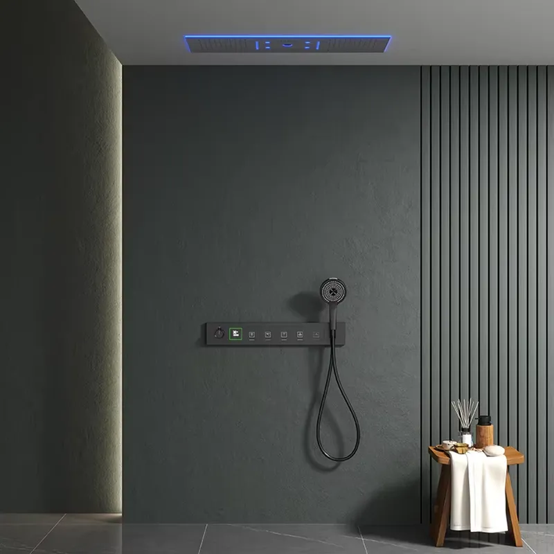LED Light Brass Shower System  - огляд і ціна Concealed Thermostatic Shower System Set