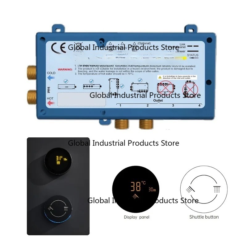 WiFi APP Digital Shower Mixer  - огляд і ціна Concealed Thermostatic Shower System Set