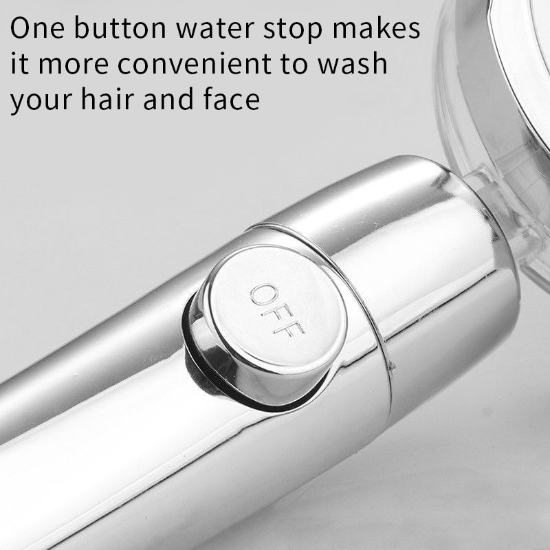 New Propeller Driven Shower He - огляд і ціна Handheld Shower Head High Pressure Filter