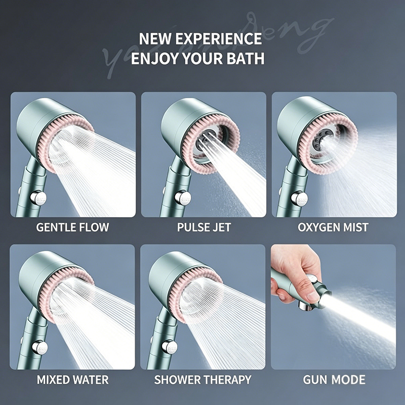 5 Gear Adjustable Handheld Sho - огляд і ціна Handheld Shower Head High Pressure Filter