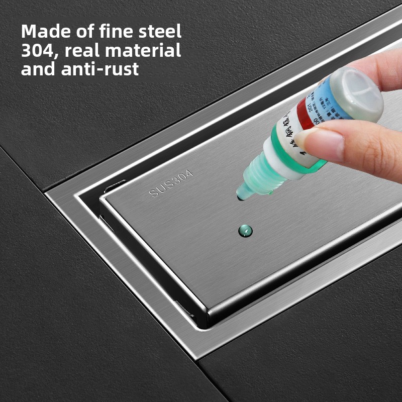 304 Stainless Steel Invisible  - огляд і ціна Linear Shower Drain Stainless 304 Tile In