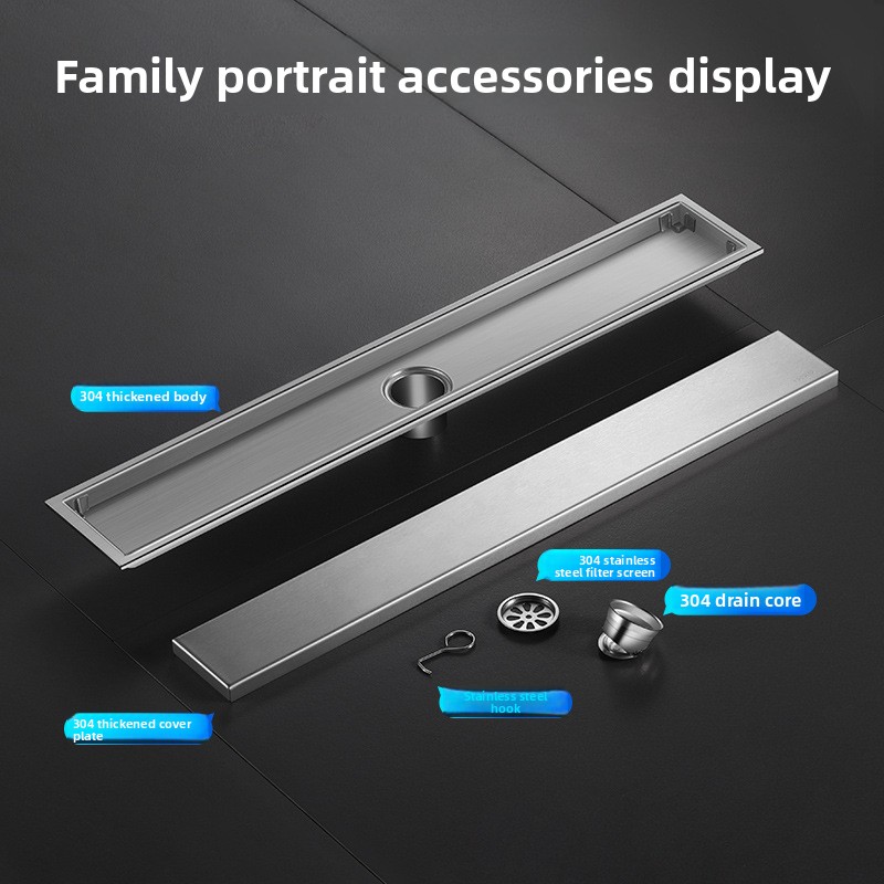 304 Stainless Steel Invisible  - огляд і ціна Linear Shower Drain Stainless 304 Tile In
