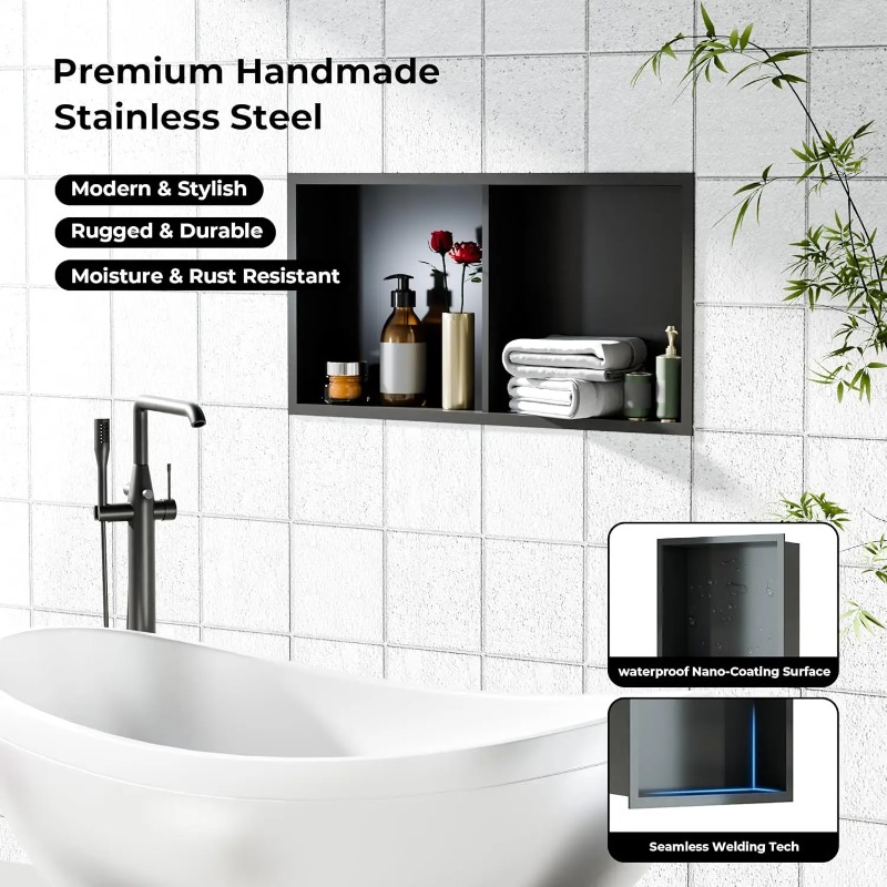 Stainless Steel Shower Niche B - огляд і ціна Shower Niche Stainless Steel Recessed