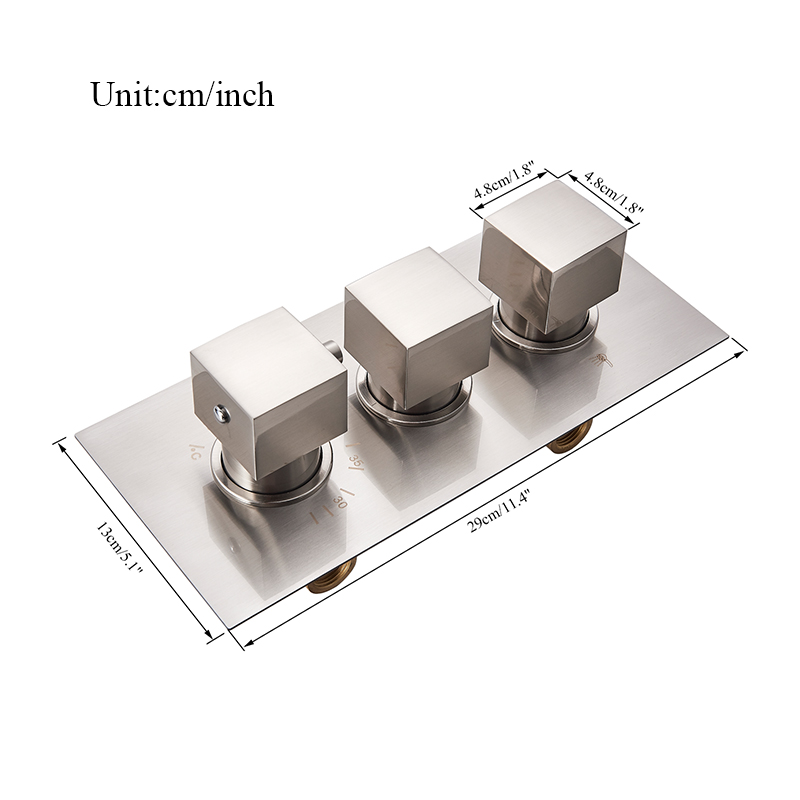 Thermostatic Concealed Control - огляд і ціна Thermostatic Shower Faucet Valve 3 Way
