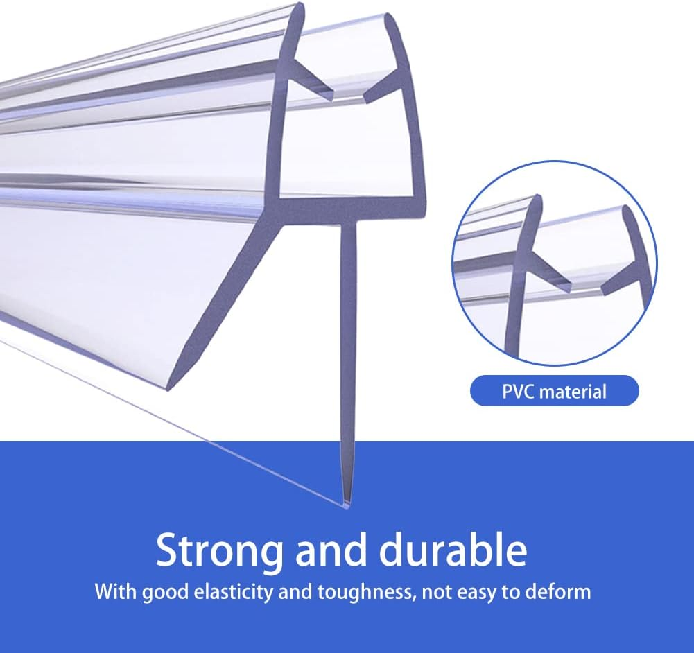 1PC 1/1.5/2m Frameless Shower  - огляд і ціна Shower Door Bottom Seal Strip Sweep