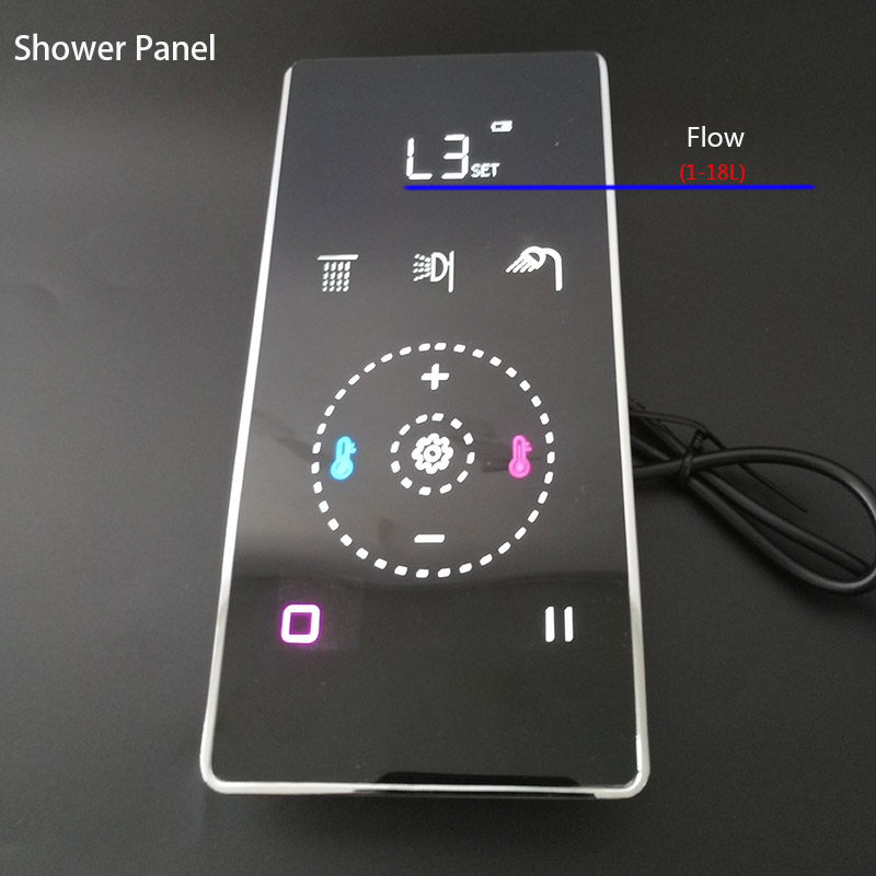 Digital Black LED Shower Contr - огляд і ціна Thermostatic Mixing Valve Digital Display