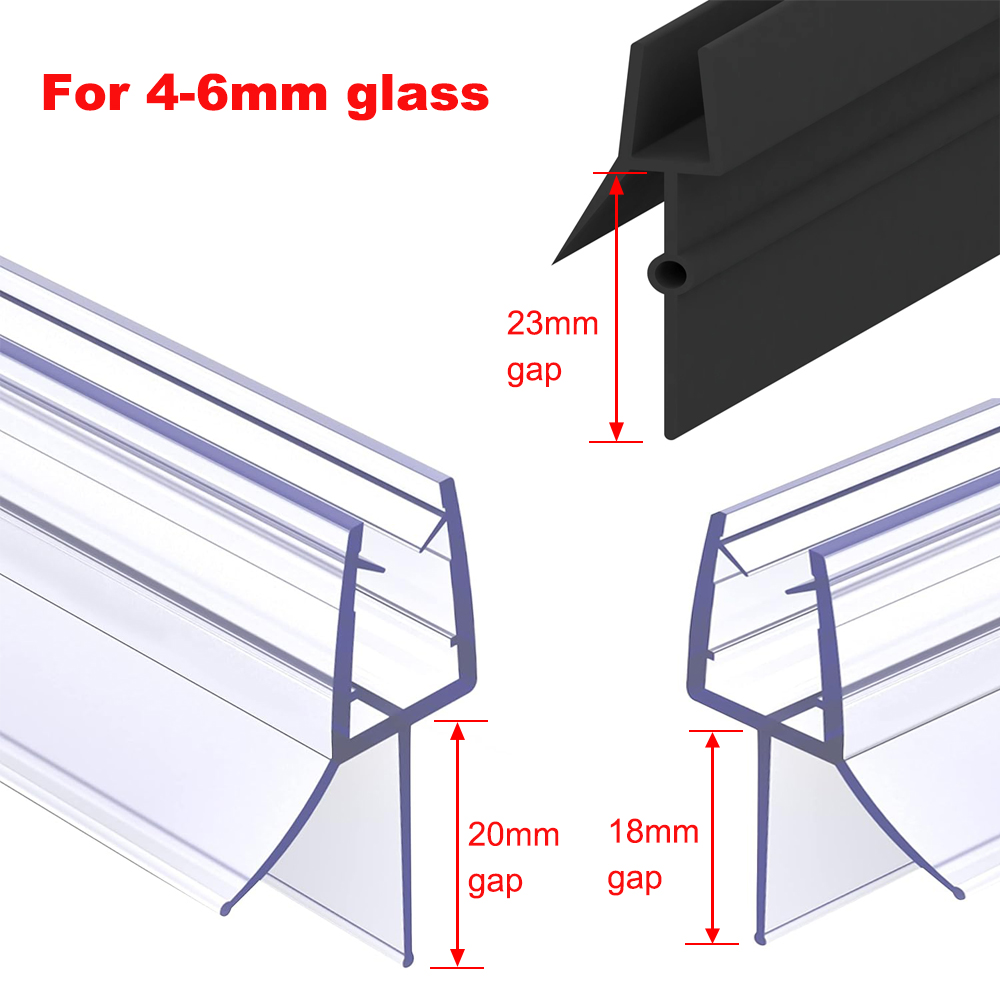 Shower Screen Door Seal Strip  - огляд і ціна Shower Door Bottom Seal Strip Sweep