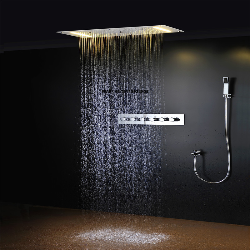 Luxury LED Multi-function Show - огляд і ціна Led Rainfall Shower Head Waterfall