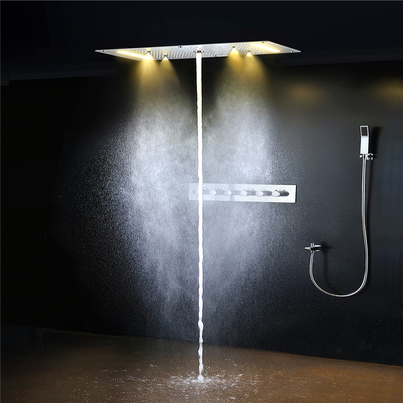 Luxury LED Multi-function Show - огляд і ціна Led Rainfall Shower Head Waterfall