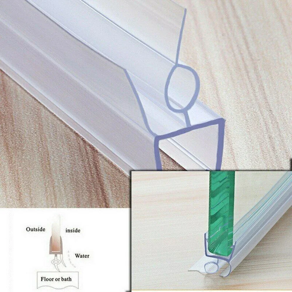 2Pcs Shower Screen Seal Strip  - огляд і ціна Shower Door Bottom Seal Strip Sweep