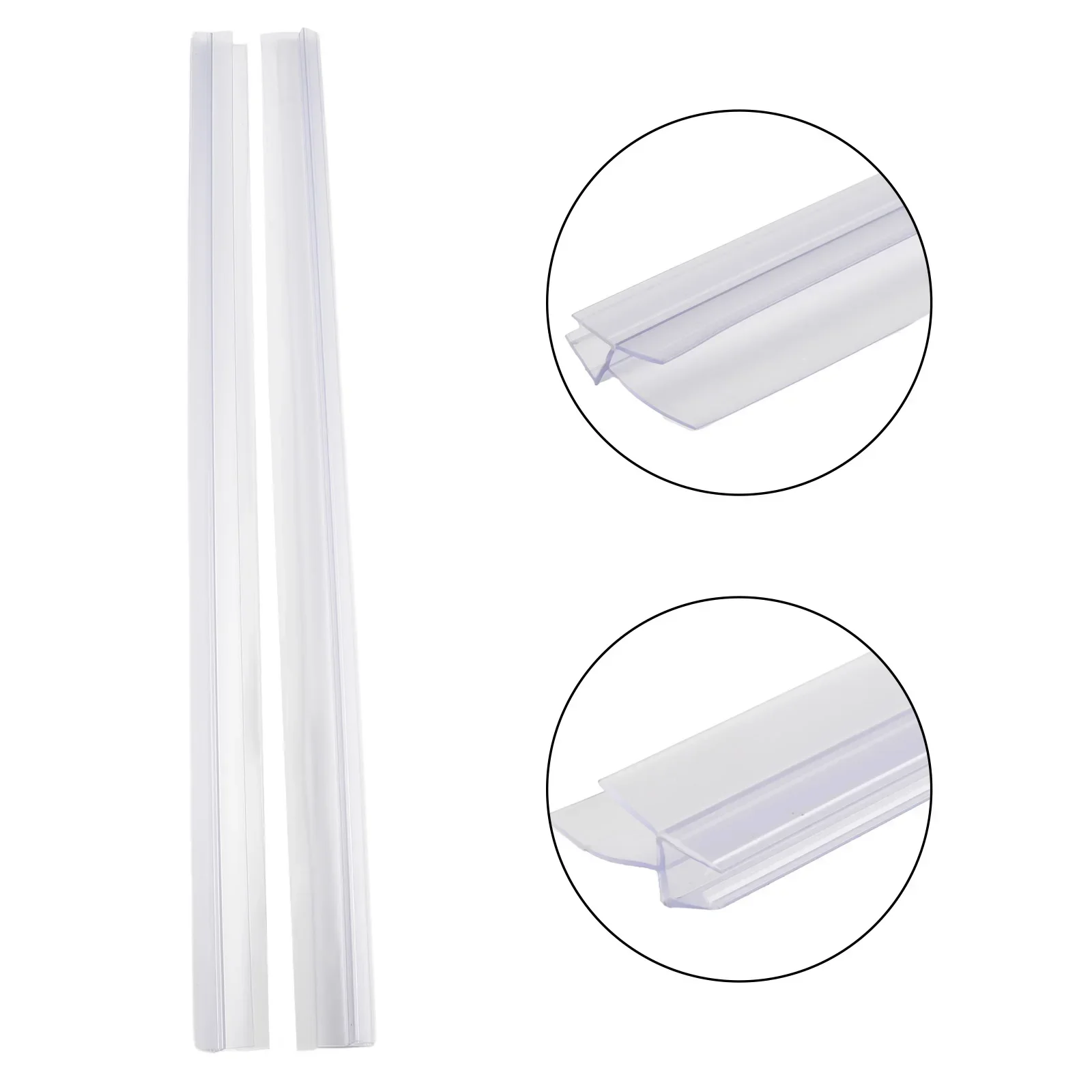 2pcs Bathroom Shower Screen Do - огляд і ціна Shower Door Bottom Seal Strip Sweep