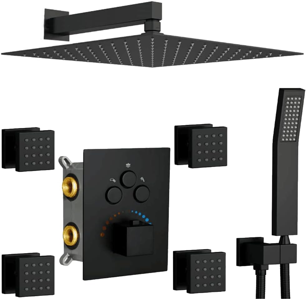 ZAPPO Thermostatic Shower Syst - огляд і ціна Thermostatic Shower Faucet Valve 3 Way