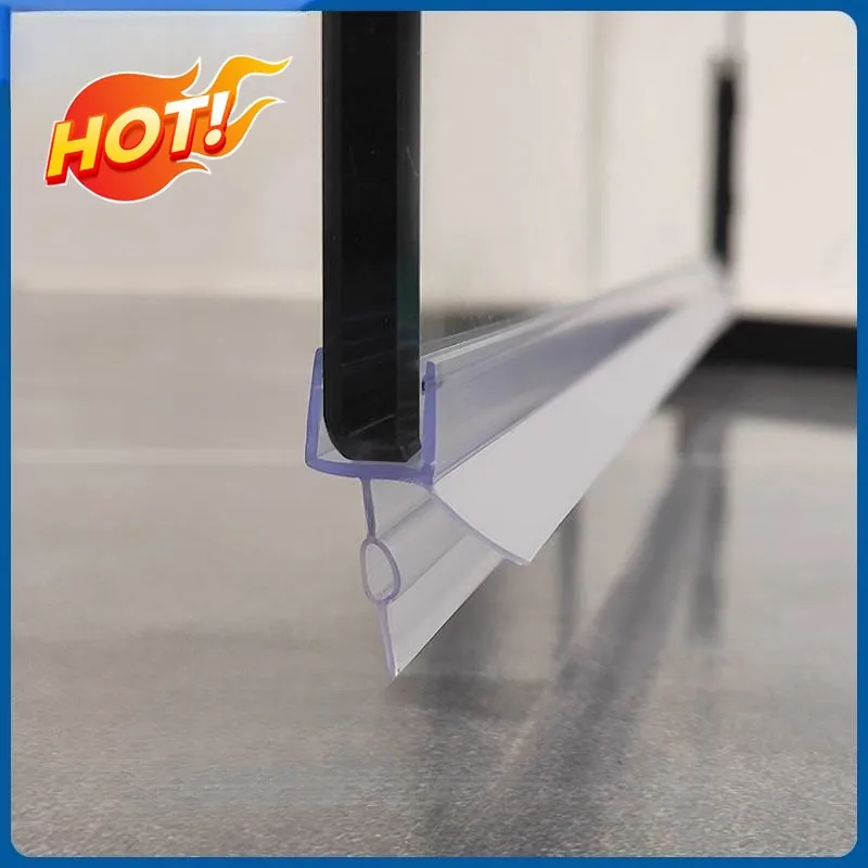 2X50CM PVC shower screen seal  - огляд і ціна Shower Door Bottom Seal Strip Sweep