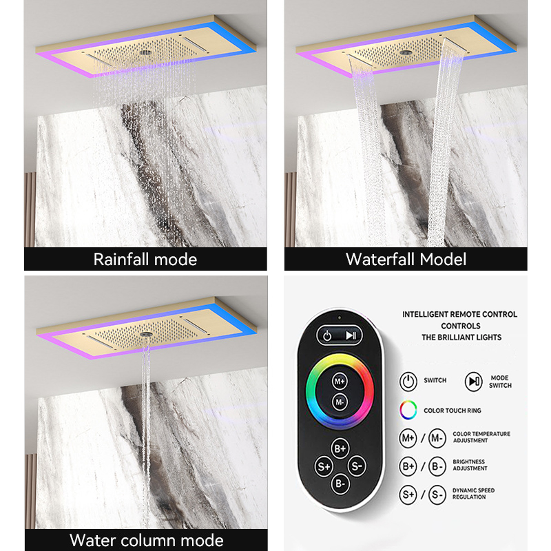 630*330mm Rain Shower System B - огляд і ціна Thermostatic Mixing Valve Digital Display