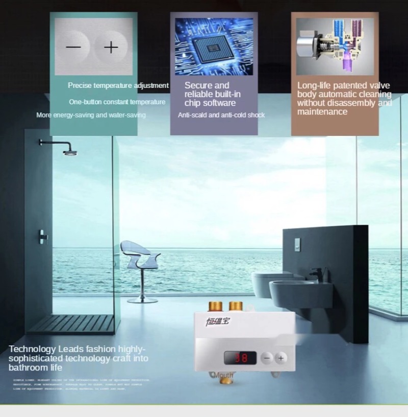 Shower System Thermostatic Wat - огляд і ціна Thermostatic Mixing Valve Digital Display
