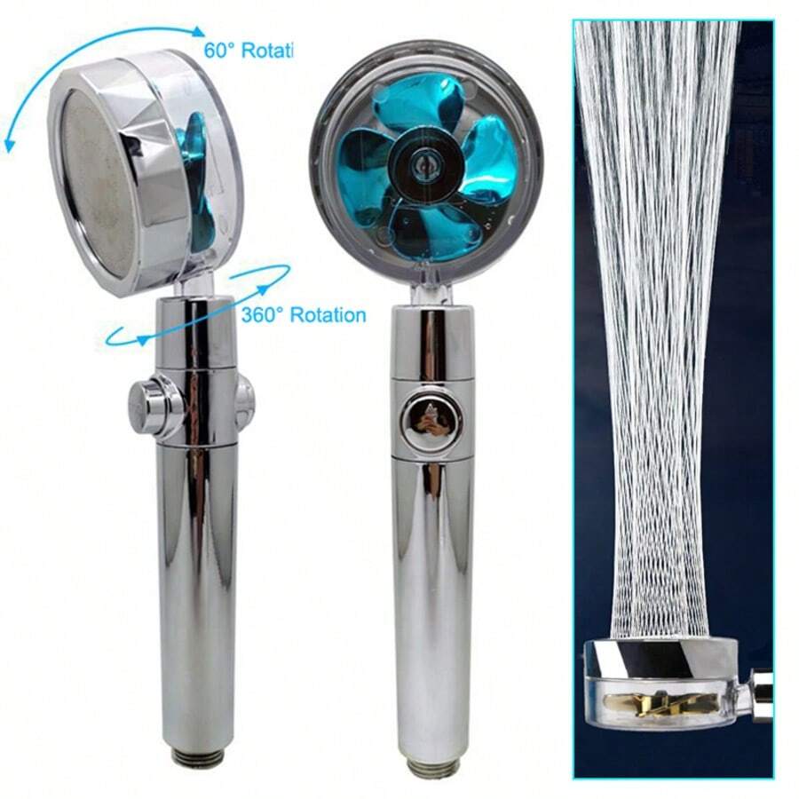 Propeller Driven Shower Head W - огляд і ціна Handheld Shower Head High Pressure Filter