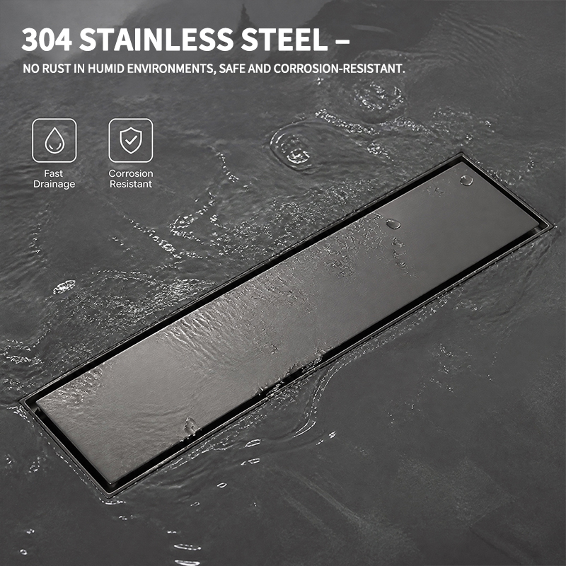 30cm 304 Stainless Steel Linea - огляд і ціна Linear Shower Drain Stainless 304 Tile In
