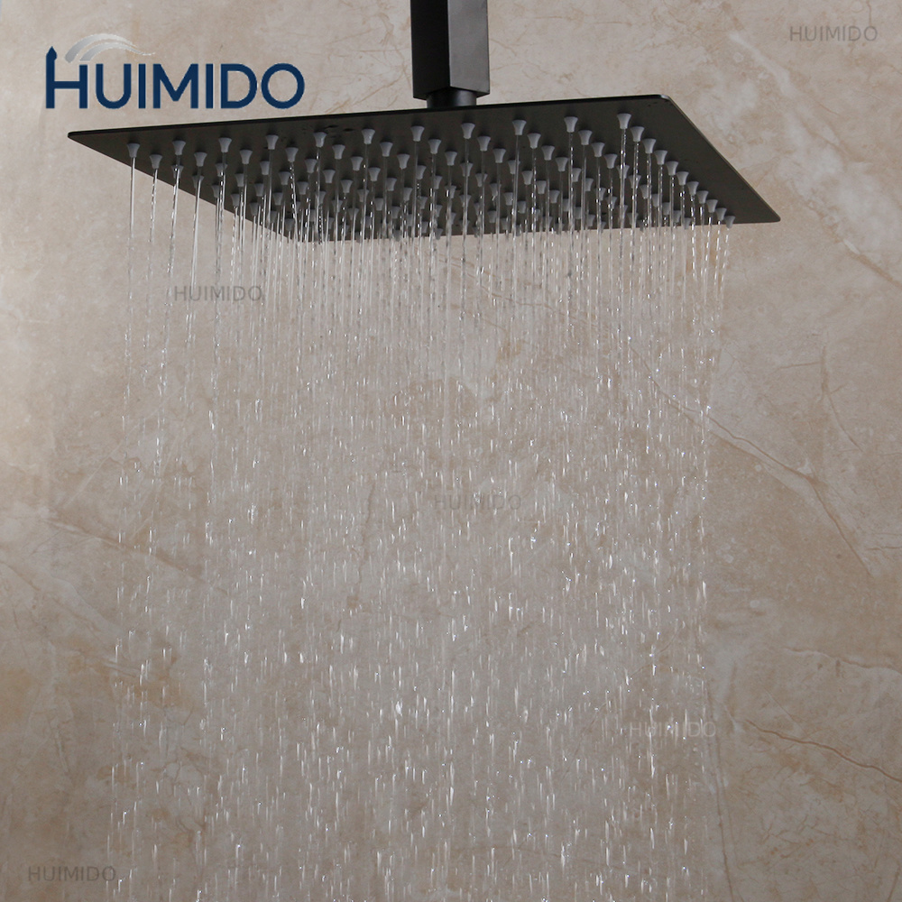 Matte Black Bathroom Shower Fa - огляд і ціна Led Rainfall Shower Head Waterfall