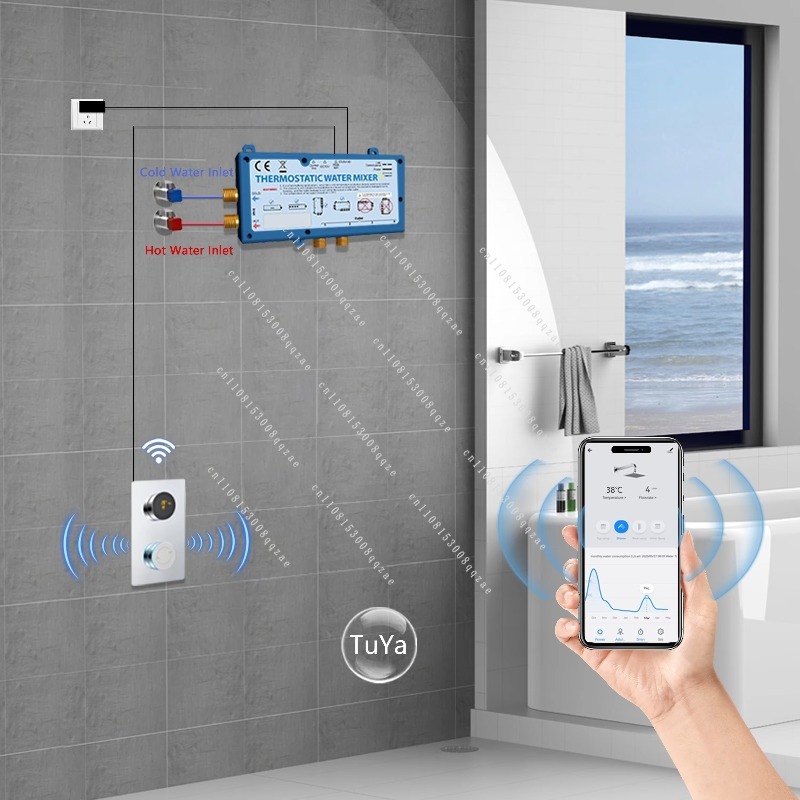 Thermostatic Digital Bathroom  - огляд і ціна Concealed Thermostatic Shower System Set