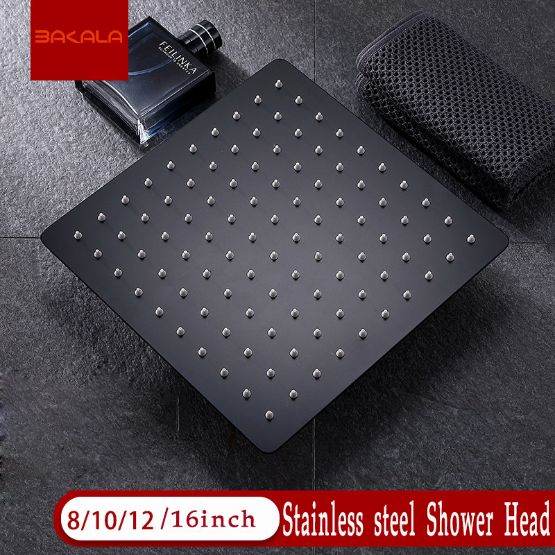 BAKALA Round & Square Stainles - огляд і ціна Rainfall Shower Head Ceiling Mount 16 Inch