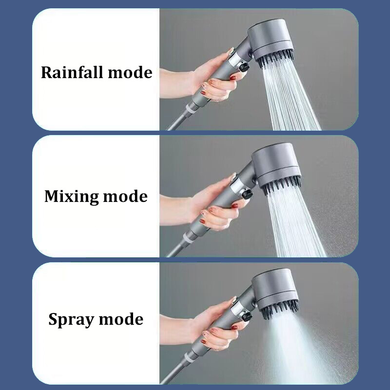 3 Modes High Pressure Handheld - огляд і ціна Handheld Shower Head High Pressure Filter
