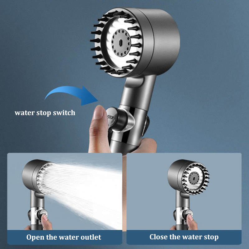 3 Modes High Pressure Handheld - огляд і ціна Handheld Shower Head High Pressure Filter
