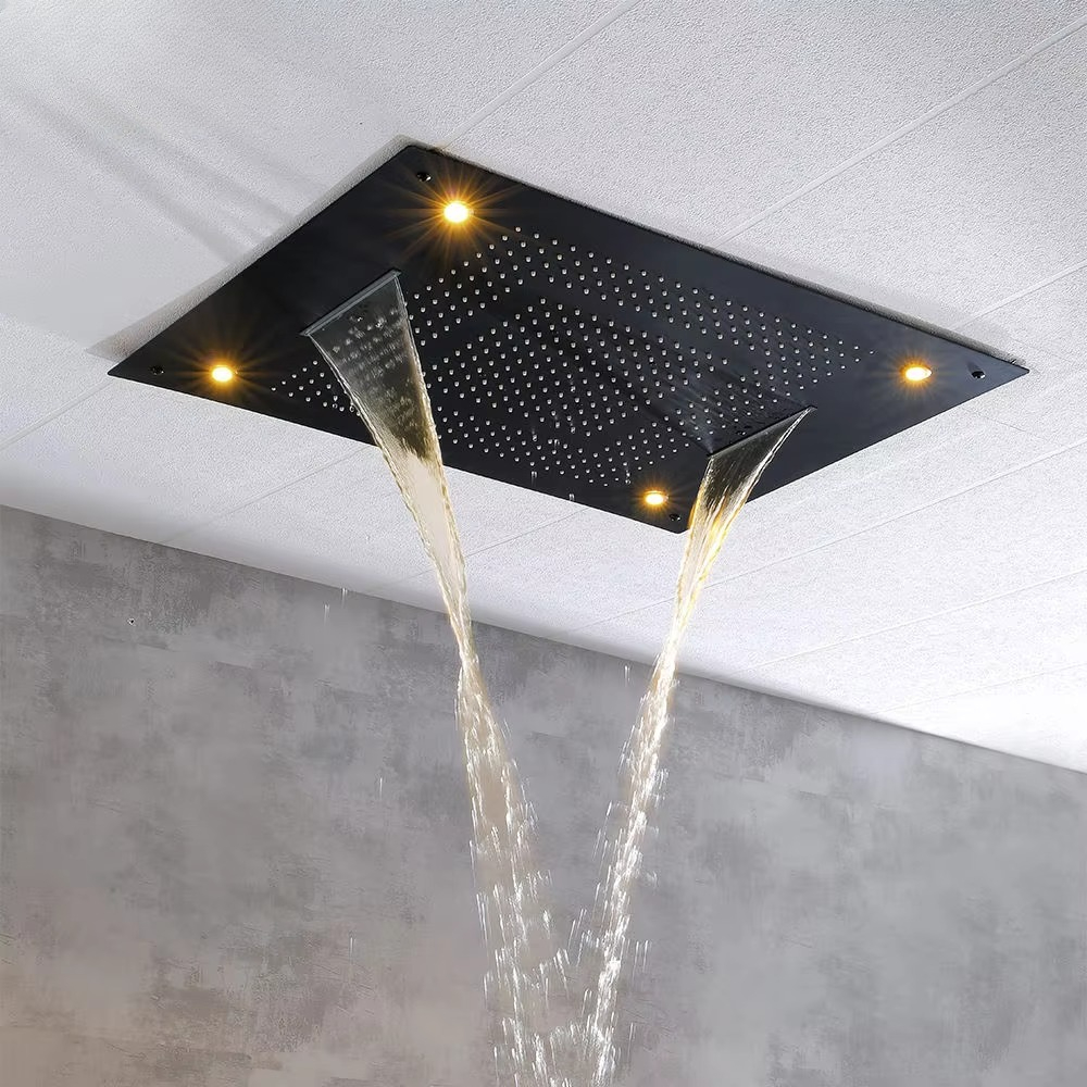 Hot Sale Bathroom Hot Cold Sus - огляд і ціна Led Rainfall Shower Head Waterfall