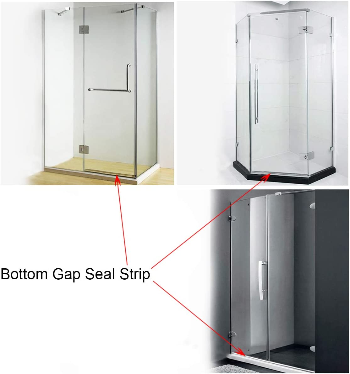 Bath Shower Screen Door Seal S - огляд і ціна Shower Door Bottom Seal Strip Sweep