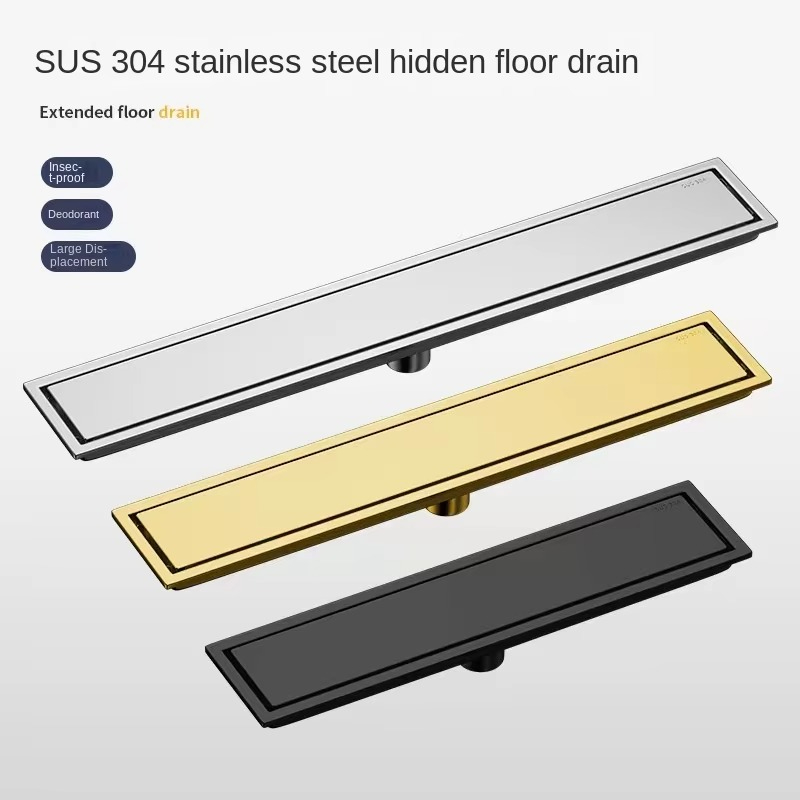 304 Stainless Steel Invisible  - огляд і ціна Linear Shower Drain Stainless 304 Tile In